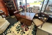 Duncan Phyfe Dual Pedestal Table, Chairs & Buffet