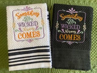 Halloween Themed Towels