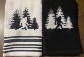Bigfoot Treeline Kitchen Towels