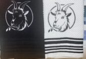 Goat Silhouette Towels