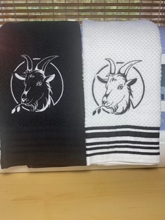 Goat Silhouette Towels