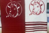 Goat Silhouette Towels