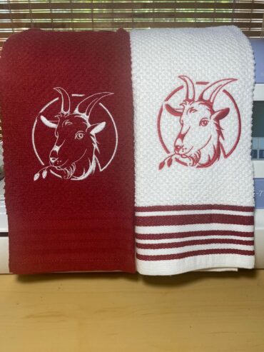 Goat Silhouette Towels