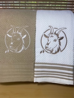 Goat Silhouette Towels