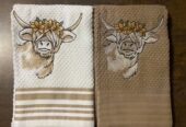 Highland Cow With Flower Crown
